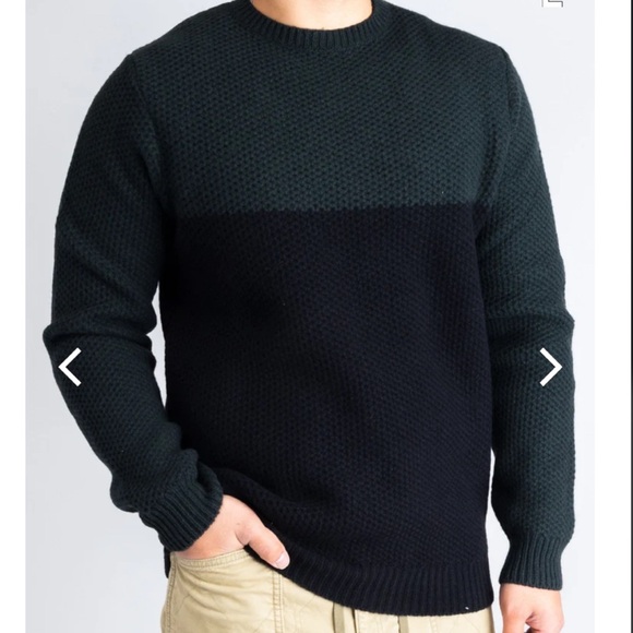 BARBOUR “Talon" Crewneck Sweater in Moss - Picture 1 of 6